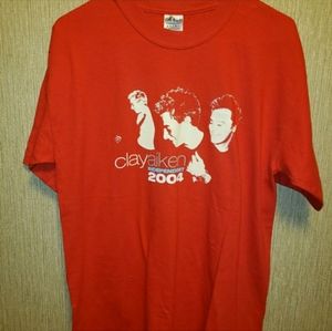 CLAY AIKEN 2004 INDEPENDENCE TOUR T SHIRT
